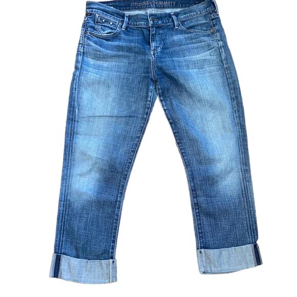Citizens of Humanity Dani Straight Faded Medium-wash Cropped Jean-size 29 - Picture 3 of 14